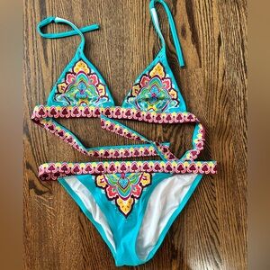 Victoria's Secret Bikini Moroccan Print Bohemian